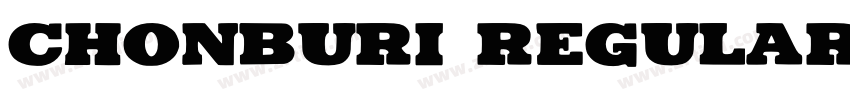 Chonburi Regular字体转换